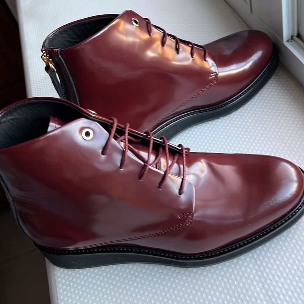 NWT Women's WANT Les Essentiels Menara High Wedge Derby Boot / Size 39 or 9US